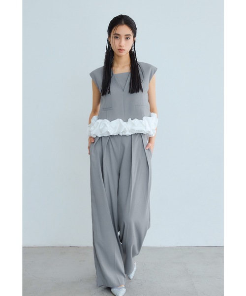 セール】ホイップヘムセットアップ 2点セット パンツドレス セパレート