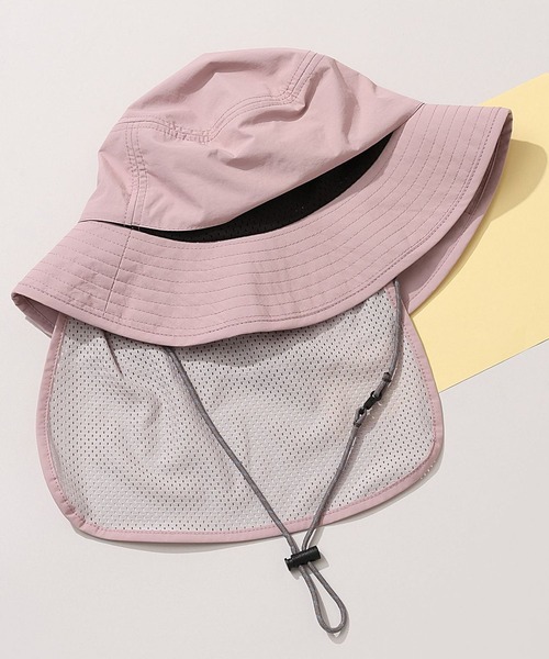 GLOBAL WORK（グローバルワーク）の「ポケ付き遮熱UVハット/キッズ/494114（ハット・キッズ・グレイッシュベージュ/ピンク/チャコール・LARGE/MEDIUM）」の3枚目の写真