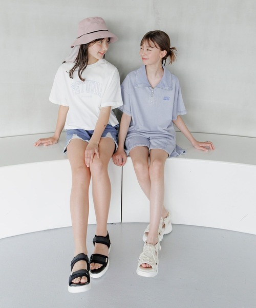 GLOBAL WORK（グローバルワーク）の「ポケ付き遮熱UVハット/キッズ/494114（ハット・キッズ・グレイッシュベージュ/ピンク/チャコール・LARGE/MEDIUM）」の5枚目の写真