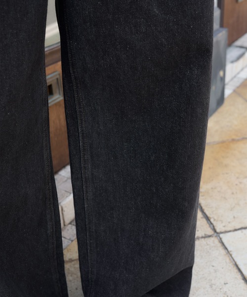 wide baggy slub denim pants/ワイドバギースラブデニムパンツ