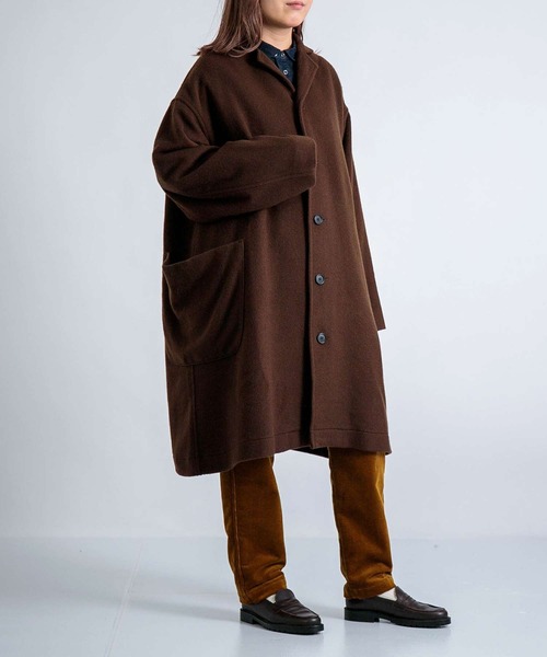 BASISBROEK（バシスブルック）の「[BASISBROEK ] MARCH / メルトンウールチェスターコート（チェスターコート・レディース・ブラウン・1）」の2枚目の写真