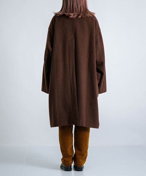 BASISBROEK（バシスブルック）の「[BASISBROEK ] MARCH / メルトンウールチェスターコート（チェスターコート・レディース・ブラウン・1）」の5枚目の写真