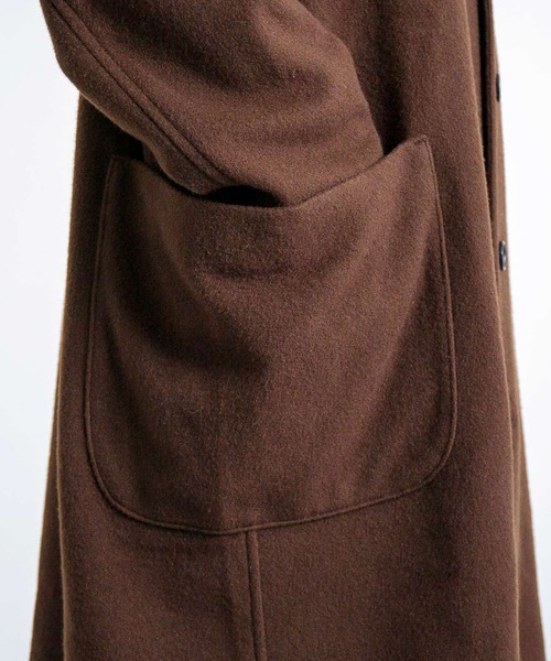 BASISBROEK（バシスブルック）の「[BASISBROEK ] MARCH / メルトンウールチェスターコート（チェスターコート・レディース・ブラウン・1）」の7枚目の写真