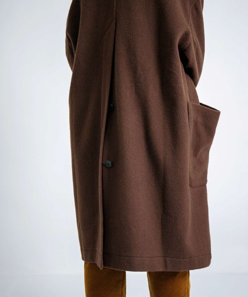 BASISBROEK（バシスブルック）の「[BASISBROEK ] MARCH / メルトンウールチェスターコート（チェスターコート・レディース・ブラウン・1）」の8枚目の写真