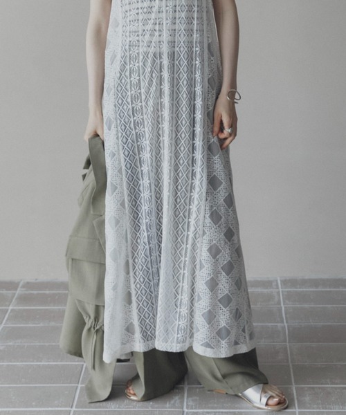 Doux archives（ドゥアルシーヴ）の「レースワンピース（ワンピース・レディース・オフホワイト/ブラック・FREE）」の14枚目の写真