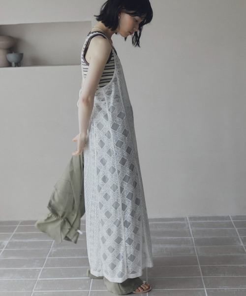 Doux archives（ドゥアルシーヴ）の「レースワンピース（ワンピース・レディース・オフホワイト/ブラック・FREE）」の9枚目の写真