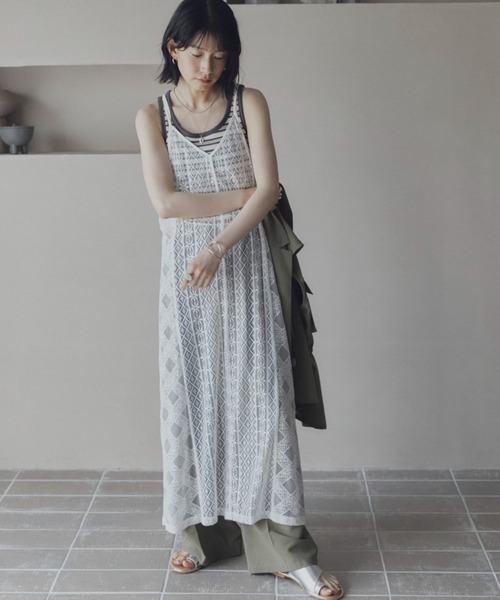 Doux archives（ドゥアルシーヴ）の「レースワンピース（ワンピース・レディース・オフホワイト/ブラック・FREE）」の10枚目の写真