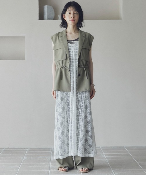 Doux archives（ドゥアルシーヴ）の「レースワンピース（ワンピース・レディース・オフホワイト/ブラック・FREE）」の19枚目の写真