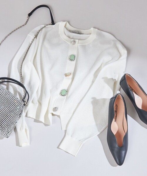 TORRAZZO DONNA - Torrazzo Donna ❀カーディガン❀ 新品 TORRAZZO DONNAエンブロイダリーニットカーデ/le.coeur blanc