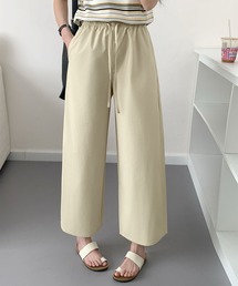 ナチュラルストレートワイドパンツ