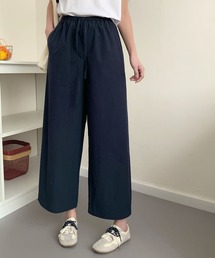 ナチュラルストレートワイドパンツ