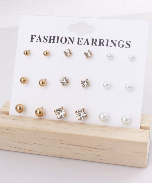 shoppinggo(ショッピングゴー)の「ピアス セット セットピアス(ピアス(両耳用)・レディース・シルバー/ゴールド・FREE)」の8枚目の写真