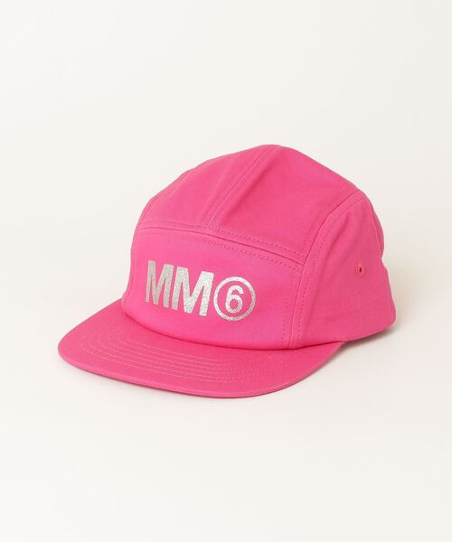 MM6 Maison Margiela(エムエムシックス メゾン マルジェラ)の「MM6 Maison Margiela(エムエムシックス メゾン マルジェラ)Kids & Junior キャップ(キャップ・キッズ・チェリーピンク/ブラック・Ⅱ)」の2枚目の写真