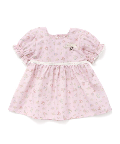 SLAP SLIP（スラップスリップ）の「【マイメロディ＆クロミ×SLAPSLIP】リボン付き総柄フレアチュニック(90~130cm)（シャツ/ブラウス・キッズ・ピンク系その他/パープル系その他・90cm/110cm/130cm/120cm/100cm）」の2枚目の写真