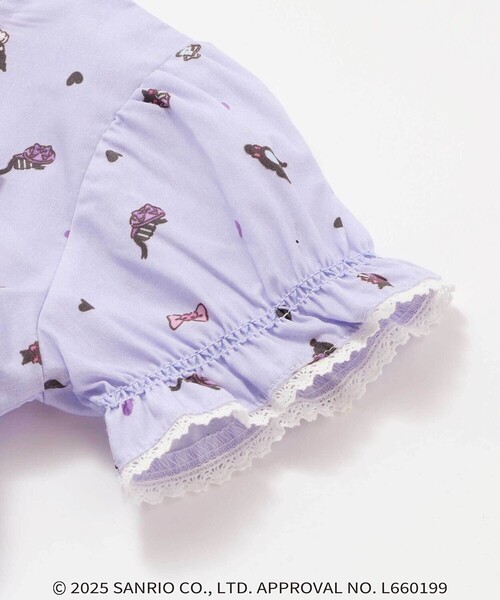 SLAP SLIP（スラップスリップ）の「【マイメロディ＆クロミ×SLAPSLIP】リボン付き総柄フレアチュニック(90~130cm)（シャツ/ブラウス・キッズ・ピンク系その他/パープル系その他・90cm/110cm/130cm/120cm/100cm）」の16枚目の写真