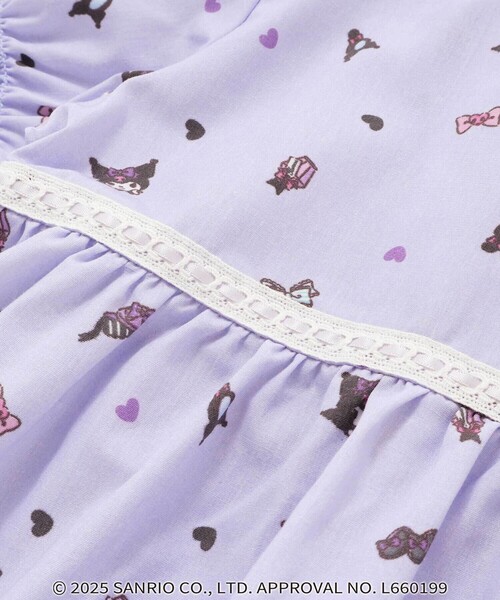 SLAP SLIP（スラップスリップ）の「【マイメロディ＆クロミ×SLAPSLIP】リボン付き総柄フレアチュニック(90~130cm)（シャツ/ブラウス・キッズ・ピンク系その他/パープル系その他・90cm/110cm/130cm/120cm/100cm）」の18枚目の写真