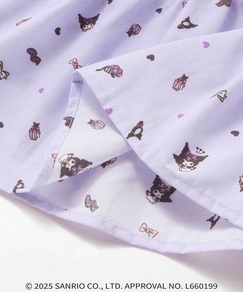 SLAP SLIP（スラップスリップ）の「【マイメロディ＆クロミ×SLAPSLIP】リボン付き総柄フレアチュニック(90~130cm)（シャツ/ブラウス・キッズ・ピンク系その他/パープル系その他・90cm/110cm/130cm/120cm/100cm）」の19枚目の写真