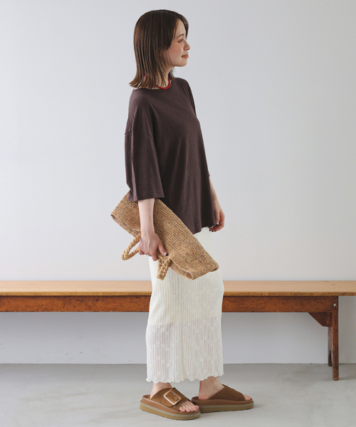 GLOWNY/グロウニー ISLAND SHEER LONG SKIRT GY24BSK001IV