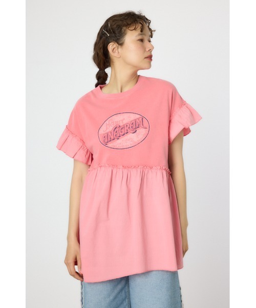 RODEO CROWNS WIDE BOWL（ロデオクラウンズワイドボウル）の「オーバルプリントドッキングフリルチュニック（その他トップス・レディース・ライトブラック/レッド/アイボリー・FREE）」の11枚目の写真