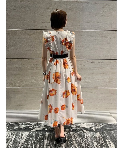 6/6(金)発売】サンセットフラワーフリルワンピース（ワンピース