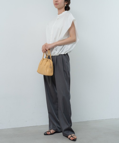 refinedworks（リファインドワークス）の「【refinedworks】旬顔！ドロストフレンチスリーブブラウス（シャツ/ブラウス・レディース・ブルー/ホワイト/ブラック・FREE）」の20枚目の写真