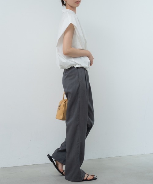 refinedworks（リファインドワークス）の「【refinedworks】旬顔！ドロストフレンチスリーブブラウス（シャツ/ブラウス・レディース・ブルー/ホワイト/ブラック・FREE）」の22枚目の写真