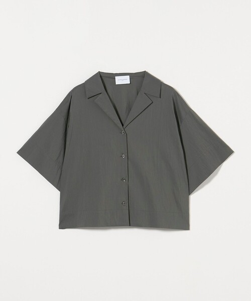 【新品】UNITED ARROWS シャツ ブラウス　22い451 セール】エアリー オープンカラー 五分袖 シャツ（シャツ