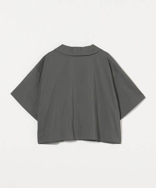 UNITED ARROWS(ユナイテッドアローズ)の「エアリー オープンカラー 五分袖 シャツ(シャツ/ブラウス・レディース・ネイビー/ダークグレー・FREE)」の22枚目の写真
