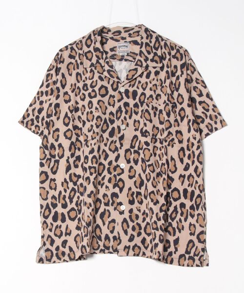 HOUSTON(ヒューストン)の「HOUSTON アロハシャツ(LEOPARD)(シャツ/ブラウス・メンズ・カーキ/チャコールグレー/ターコイズブルー/パープル・MEDIUM/XX-LARGE/X-LARGE/LARGE)」の8枚目の写真
