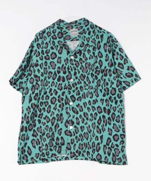 HOUSTON(ヒューストン)の「HOUSTON アロハシャツ(LEOPARD)(シャツ/ブラウス・メンズ・カーキ/チャコールグレー/ターコイズブルー/パープル・MEDIUM/XX-LARGE/X-LARGE/LARGE)」の9枚目の写真