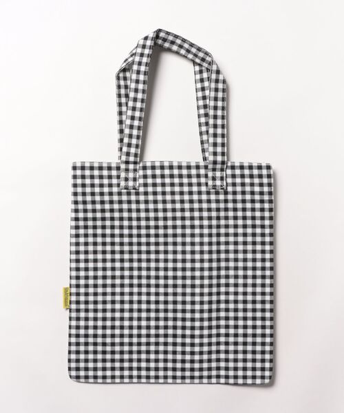 Mignonjour（ミニョンジュール）の「Mignonjour/リボンチェック柄トートバッグ M2778（トートバッグ・レディース・ブラック/レッド・FREE）」の9枚目の写真