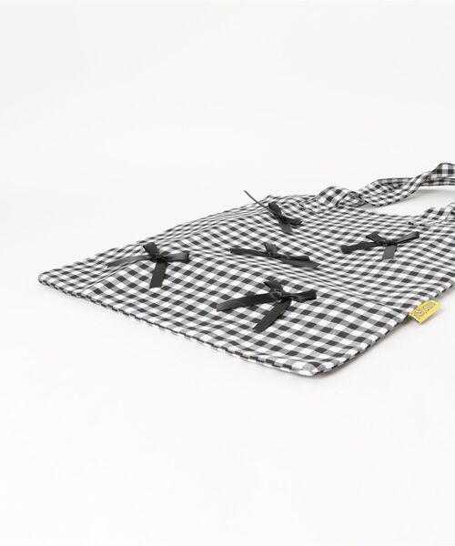 Mignonjour（ミニョンジュール）の「Mignonjour/リボンチェック柄トートバッグ M2778（トートバッグ・レディース・ブラック/レッド・FREE）」の10枚目の写真