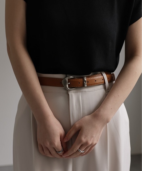 【美品】 A.P.C. ハラコ レザー ベルト フランス製 アニマル柄ハラコレザーベルト 【メール便対応不可】 レディース