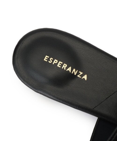 ESPERANZA(エスペランサ)の「ゴールドリングトングフラットサンダル(サンダル・レディース・ホワイト/ブラック/ブラウン系・S/LL/L/M)」の9枚目の写真