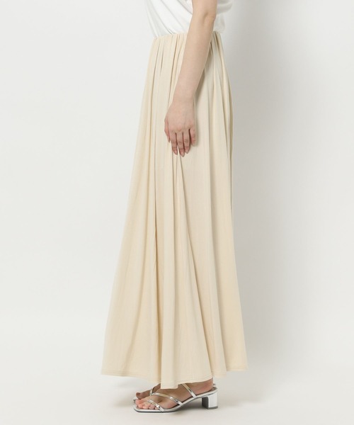 LOWRYS FARM（ローリーズファーム）の「カットギャザーロングスカート　499383（スカート・レディース・アイボリー/ブラック/グレー/ブラウン・FREE）」の6枚目の写真