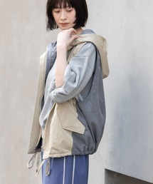 Munich（ミューニック）の「【軽量】【イージーケア】【吸水・速乾性】ツイル×梳毛調合繊×octaフーデットジレ（その他アウター）」