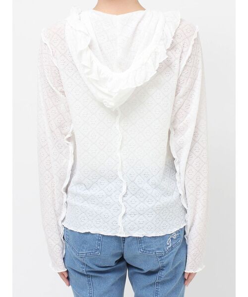 merry jenny（メリージェニー）の「フードレースtops（Tシャツ/カットソー・レディース・オフホワイト/ピンク/その他1・FREE）」の6枚目の写真