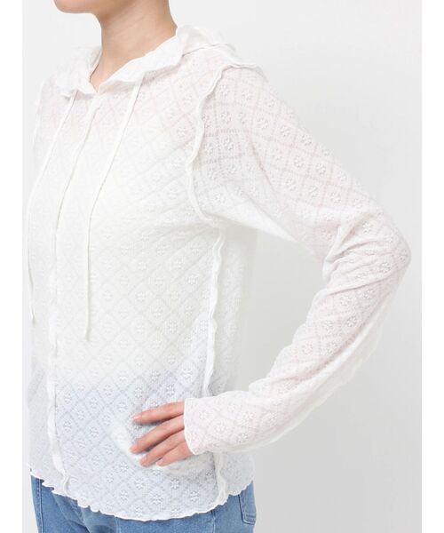 merry jenny（メリージェニー）の「フードレースtops（Tシャツ/カットソー・レディース・オフホワイト/ピンク/その他1・FREE）」の8枚目の写真