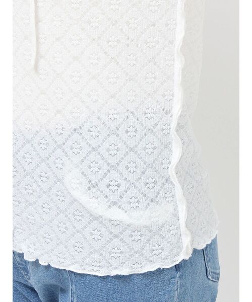 merry jenny（メリージェニー）の「フードレースtops（Tシャツ/カットソー・レディース・オフホワイト/ピンク/その他1・FREE）」の9枚目の写真