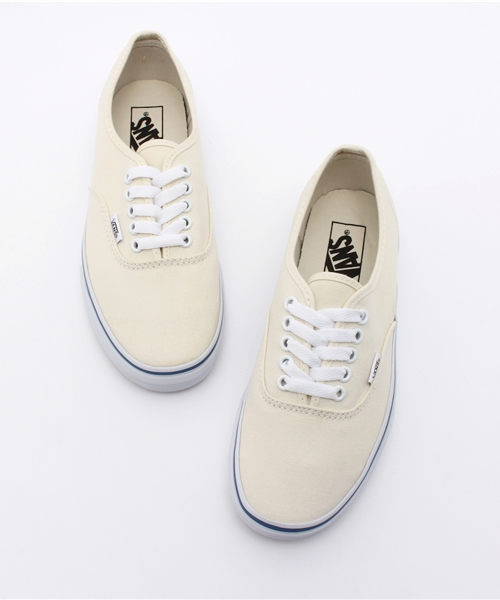 VANS（バンズ）の「VANS AUTHENTIC（スニーカー・レディース・ホワイト・6.5/4.5/5.5）」の5枚目の写真