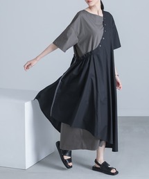 kOhAKU | 『配色アシンメトリーワンピース』(ワンピース)