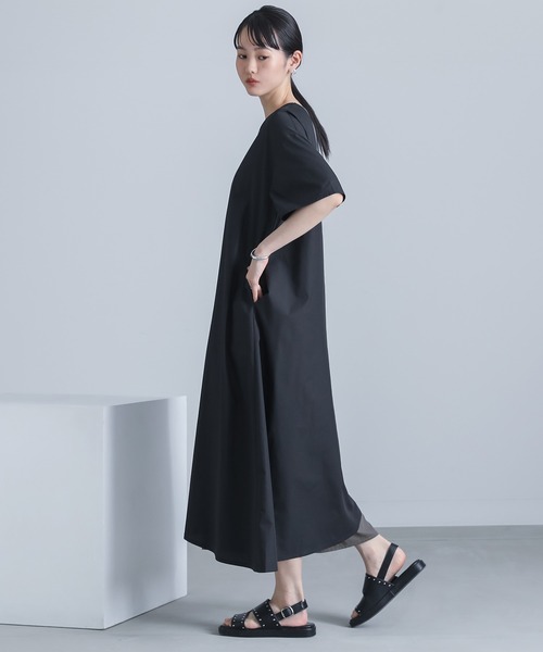 kOhAKU（コハク）の「『配色アシンメトリーワンピース』（ワンピース・レディース・ブラック/ネイビー・2/1）」の8枚目の写真