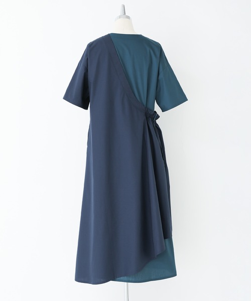 kOhAKU（コハク）の「『配色アシンメトリーワンピース』（ワンピース・レディース・ブラック/ネイビー・2/1）」の13枚目の写真