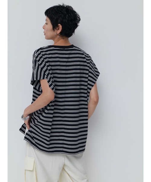 Brown&Street(ブラウンアンドストリート)の「HelloボーダーT(Tシャツ/カットソー・レディース・ブラック/ホワイト・FREE)」の12枚目の写真