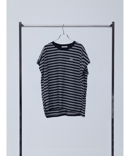 Brown&Street(ブラウンアンドストリート)の「HelloボーダーT(Tシャツ/カットソー・レディース・ブラック/ホワイト・FREE)」の19枚目の写真