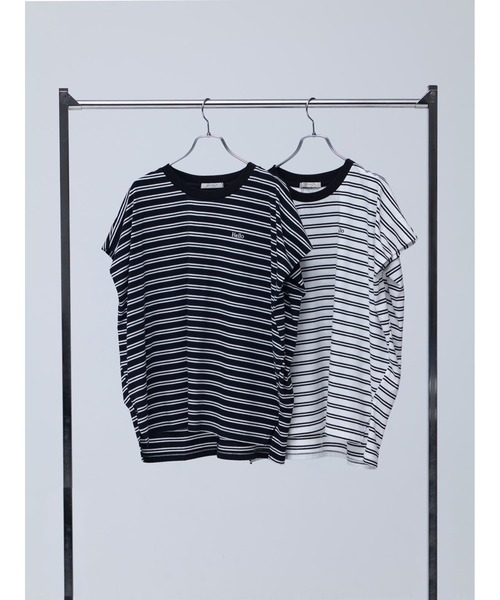 Brown&Street(ブラウンアンドストリート)の「HelloボーダーT(Tシャツ/カットソー・レディース・ブラック/ホワイト・FREE)」の20枚目の写真