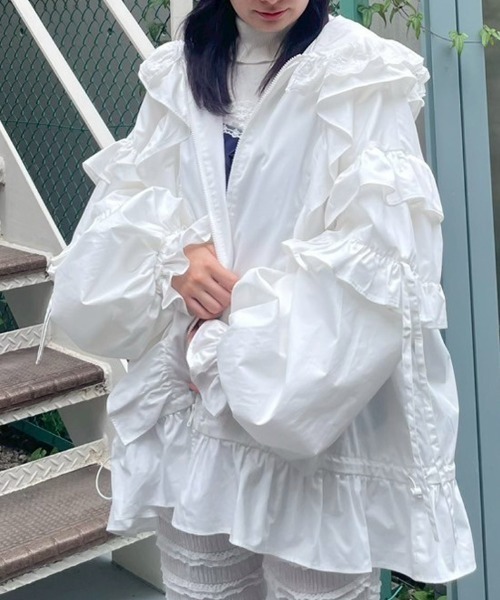 candy stripperのフリルジャケット Candy Stripper（キャンディーストリッパー） ブルゾン アウター FRILL