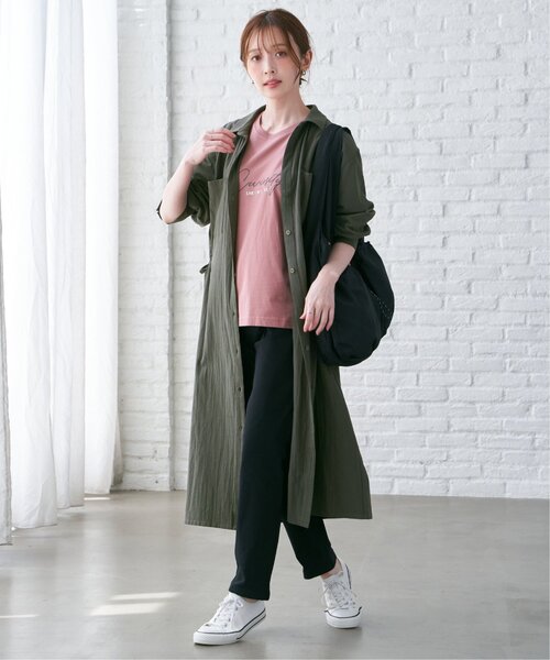 ikka（イッカ）の「コットンスキッパーシャツワンピース（ワンピース・レディース・ブルー/モカ/ダークグリーン・L/M/S）」の9枚目の写真