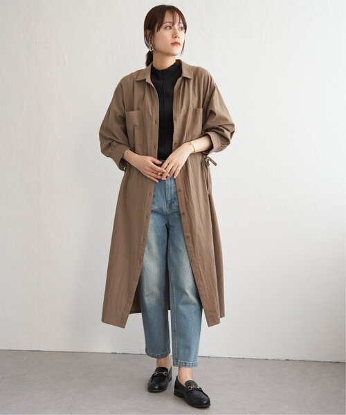 ikka（イッカ）の「コットンスキッパーシャツワンピース（ワンピース・レディース・ブルー/モカ/ダークグリーン・L/M/S）」の20枚目の写真