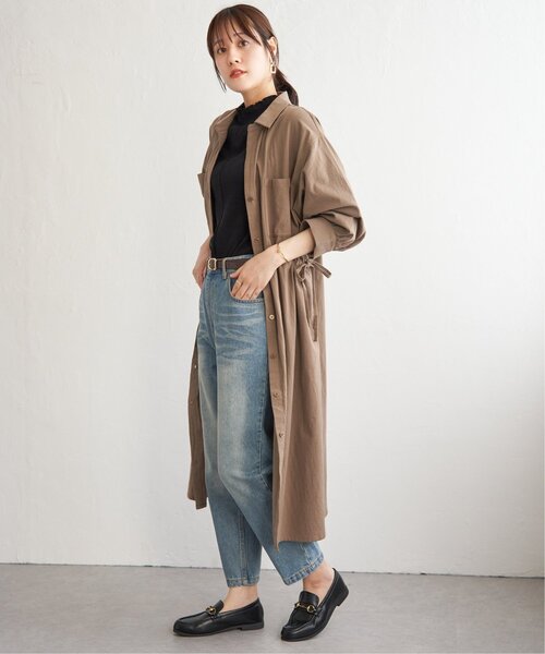 ikka（イッカ）の「コットンスキッパーシャツワンピース（ワンピース・レディース・ブルー/モカ/ダークグリーン・L/M/S）」の21枚目の写真
